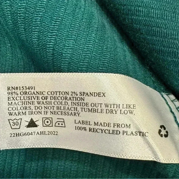 Hope & Henry Girls Corduroy Dress With Bow Green Size 7 - Picture 9 of 9